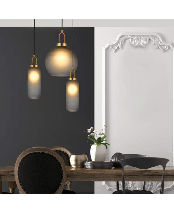 19176 PENDANT LIGHT GLASS 1XE27 MAX 40W Zambelis Lights