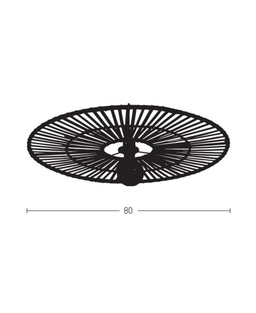 19250 CEILING LIGHT WHITE BAMBOO 1XE7 MAX 40W Zambelis Lights