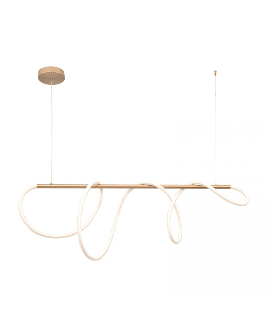 19254 PENDANT LIGHT LED 28W GOLD MAT FOR INDOOR SPACES Zambelis Lights