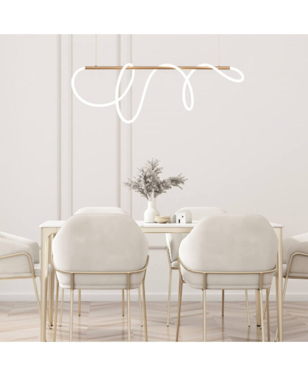19254 PENDANT LIGHT LED 28W GOLD MAT FOR INDOOR SPACES Zambelis Lights