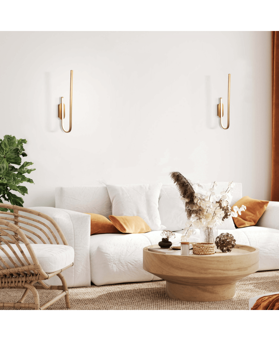 1935 LED WALL LAMP 21W 3000K GOLD Zambelis Lights