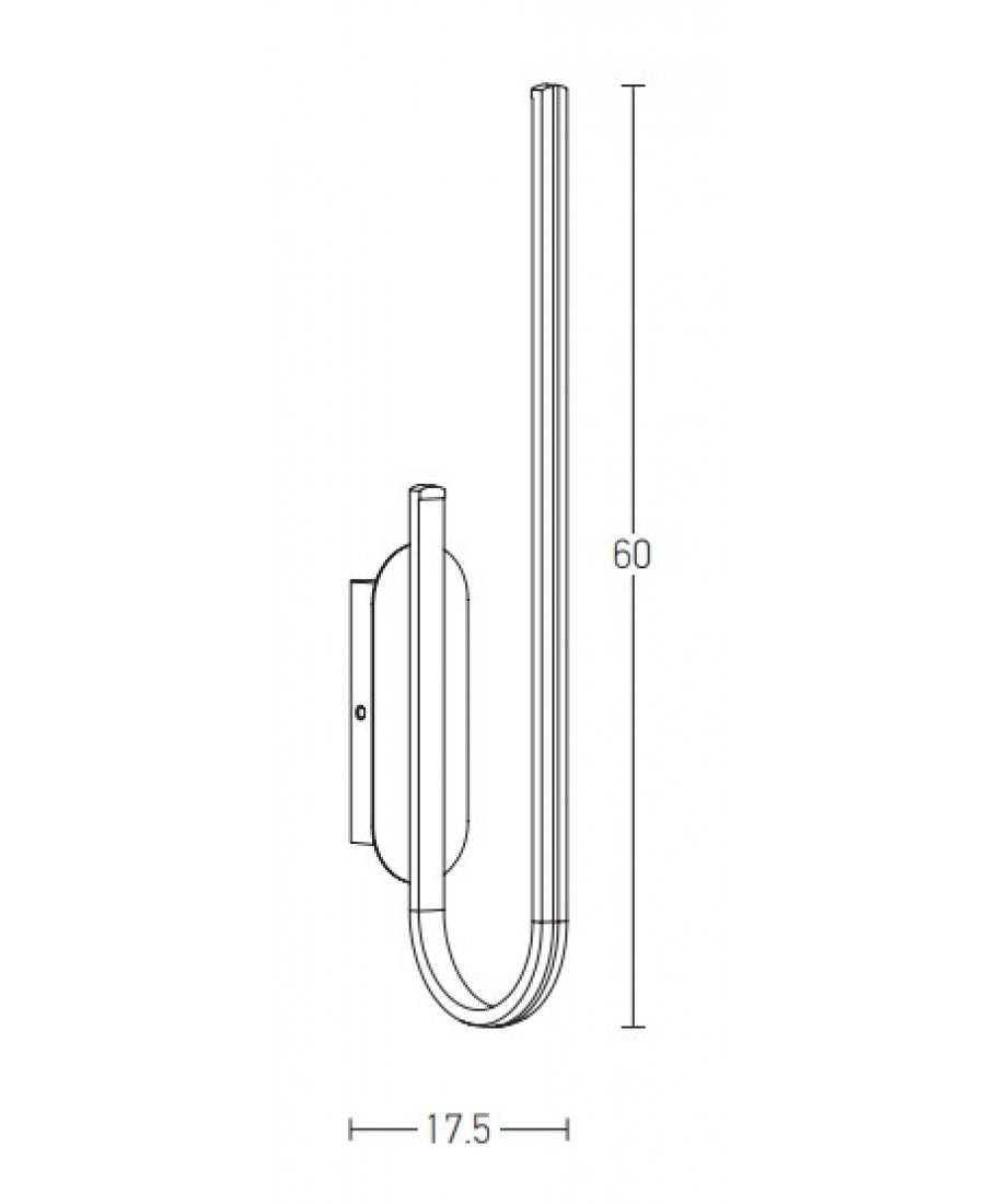 1935 LED WALL LAMP 21W 3000K GOLD Zambelis Lights