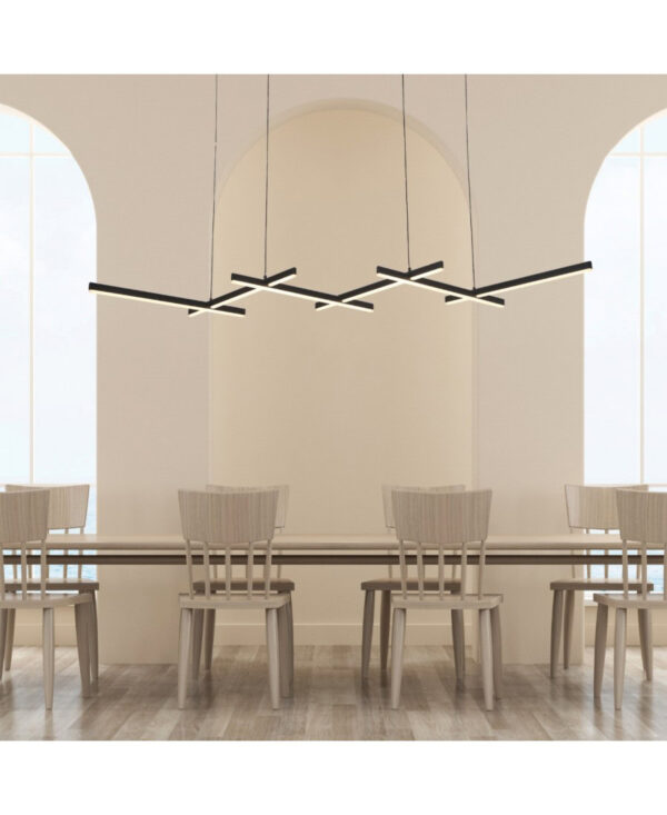 1948 PENDANT LIGHT 98W 3000K BLACK FOR INDOOR SPACES Zambelis Lights