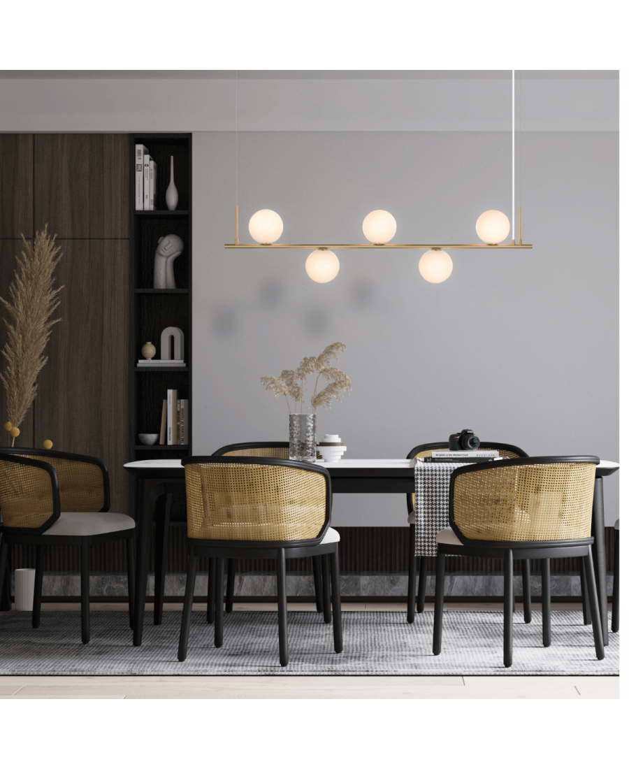 1998 PENDANT LIGHT 5XE14 GOLD FOR INDOOR USE Zambelis Lights
