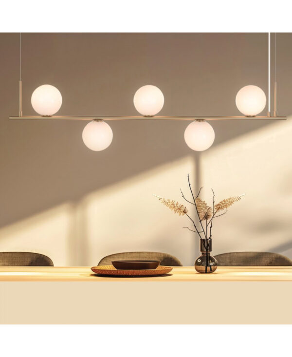 1998 PENDANT LIGHT 5XE14 GOLD FOR INDOOR USE Zambelis Lights