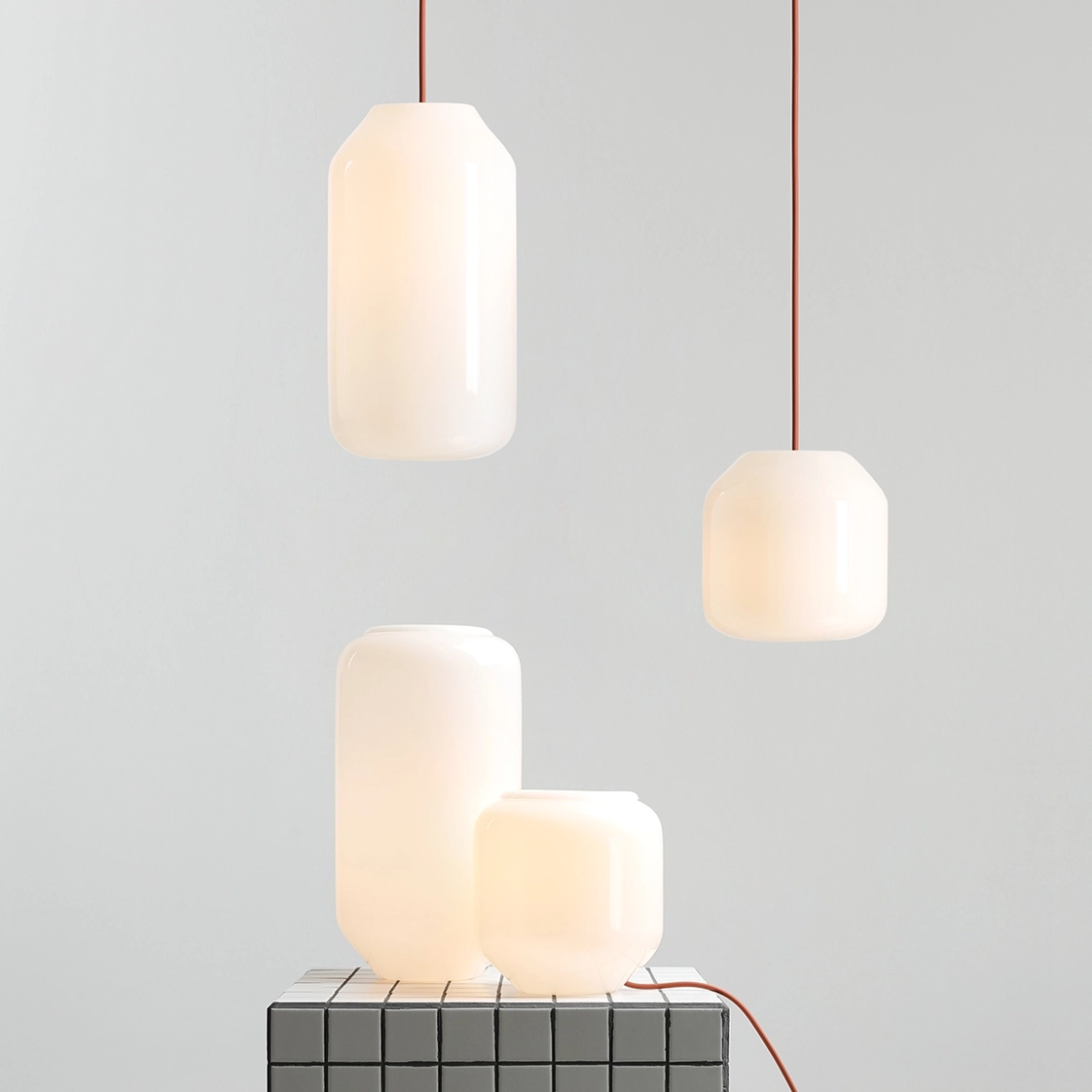 Lampa Stojąca FLASK Terakota M (żarówki W Zestawie) 8500B24_M Aldex