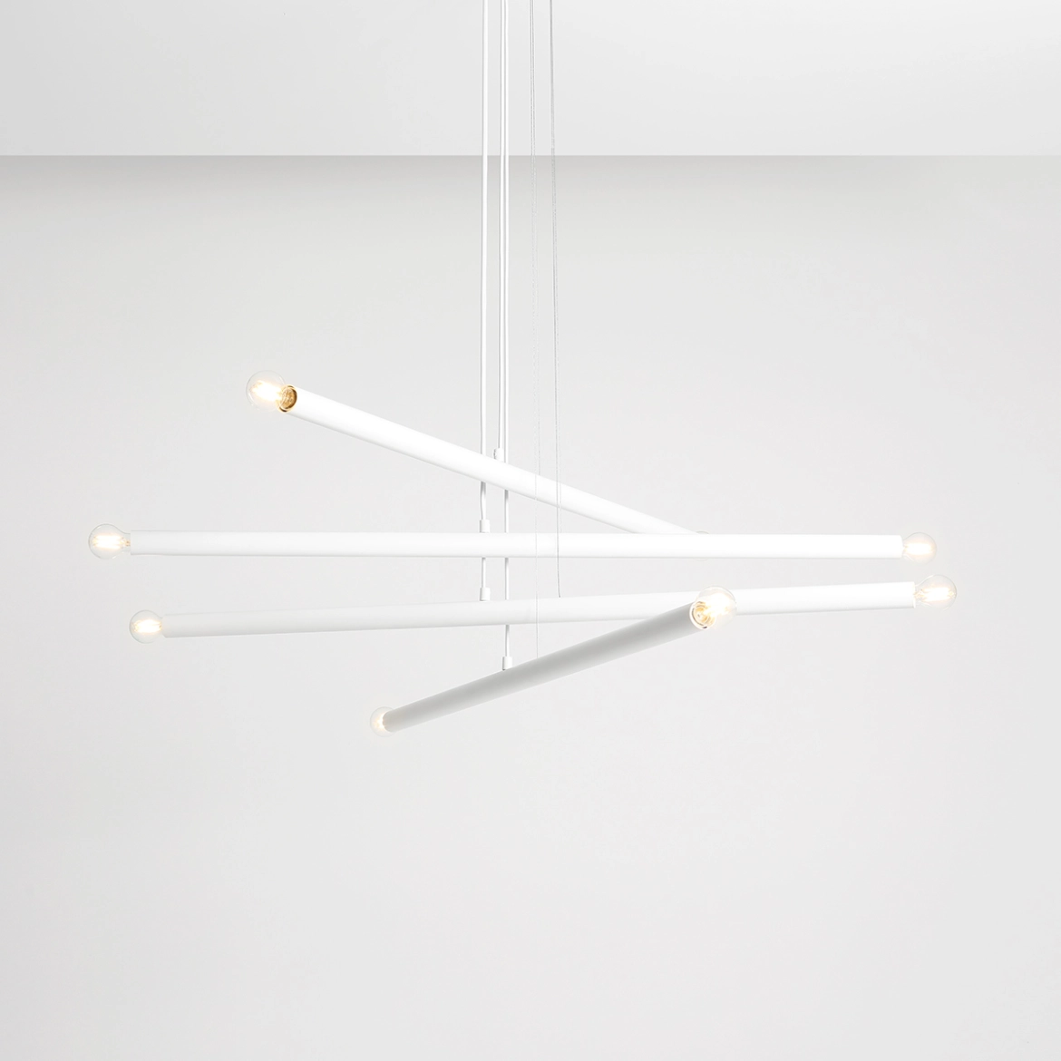 Lampa Wisząca TUBO 8 Biały 1072P Aldex