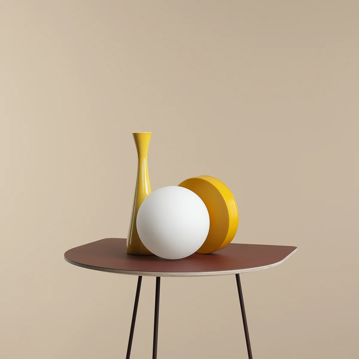BALL TABLE MUSTARD S 1076B14_S Lampka stołowa #colours Aldex