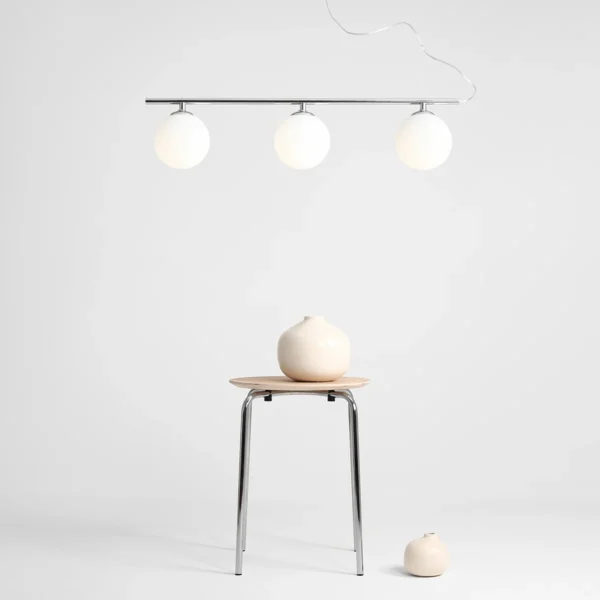 LAMPA WISZĄCĄ BERYL GLASS 3 CHROME 1006E_4 ALDEX
