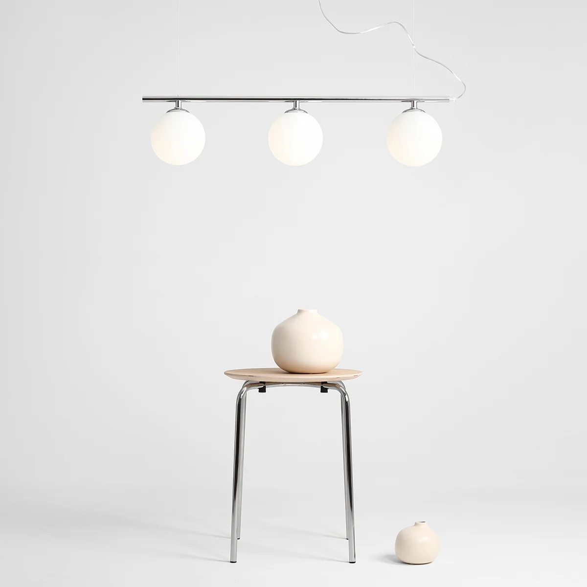 LAMPA WISZĄCĄ BERYL GLASS 3 CHROME 1006E_4 ALDEX