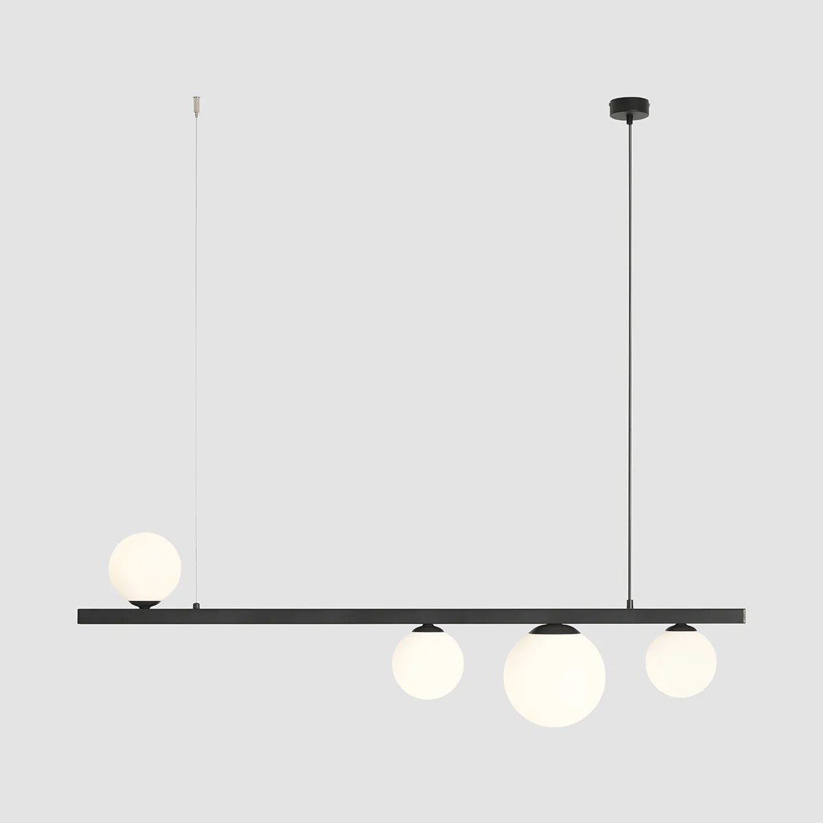 GARDA 4 BLACK 1099L1 Stylowa lampa wisząca Aldex
