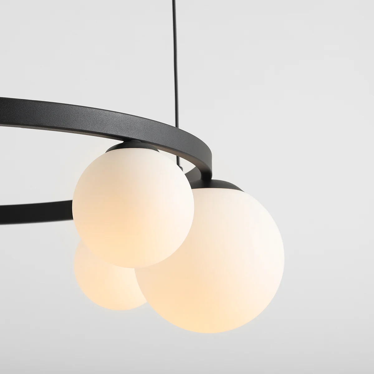 Lampa wisząca GARDA 5 RING BLACK 1099F1_R Aldex