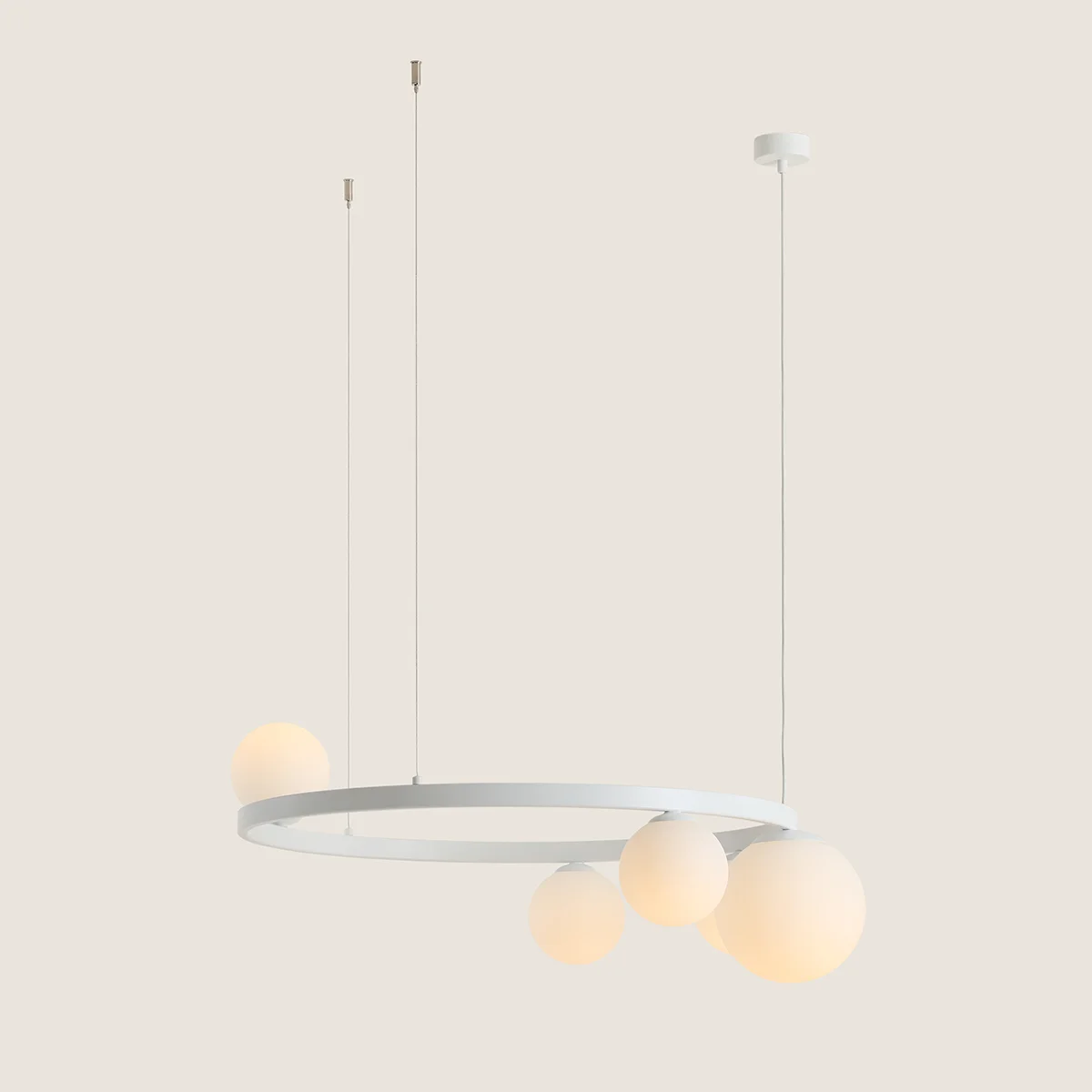 Lampa wisząca GARDA 5 RING WHITE 1099F_R Aldex