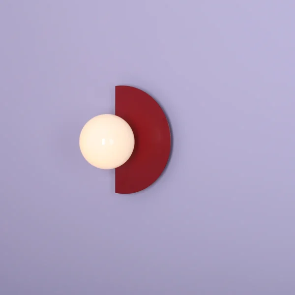 Lampa ścienna LOOP WALL RED WINE 1125C15 Aldex