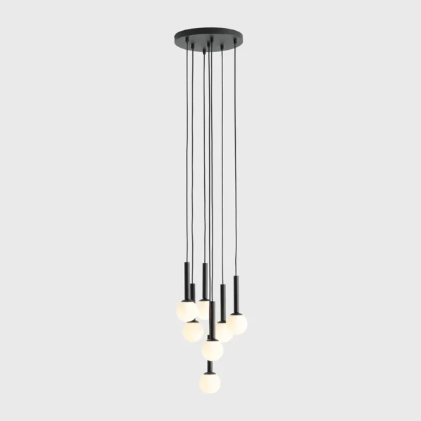 RIU 7 ALL BLACK 1117T1 Nowoczesna lampa wisząca Aldex