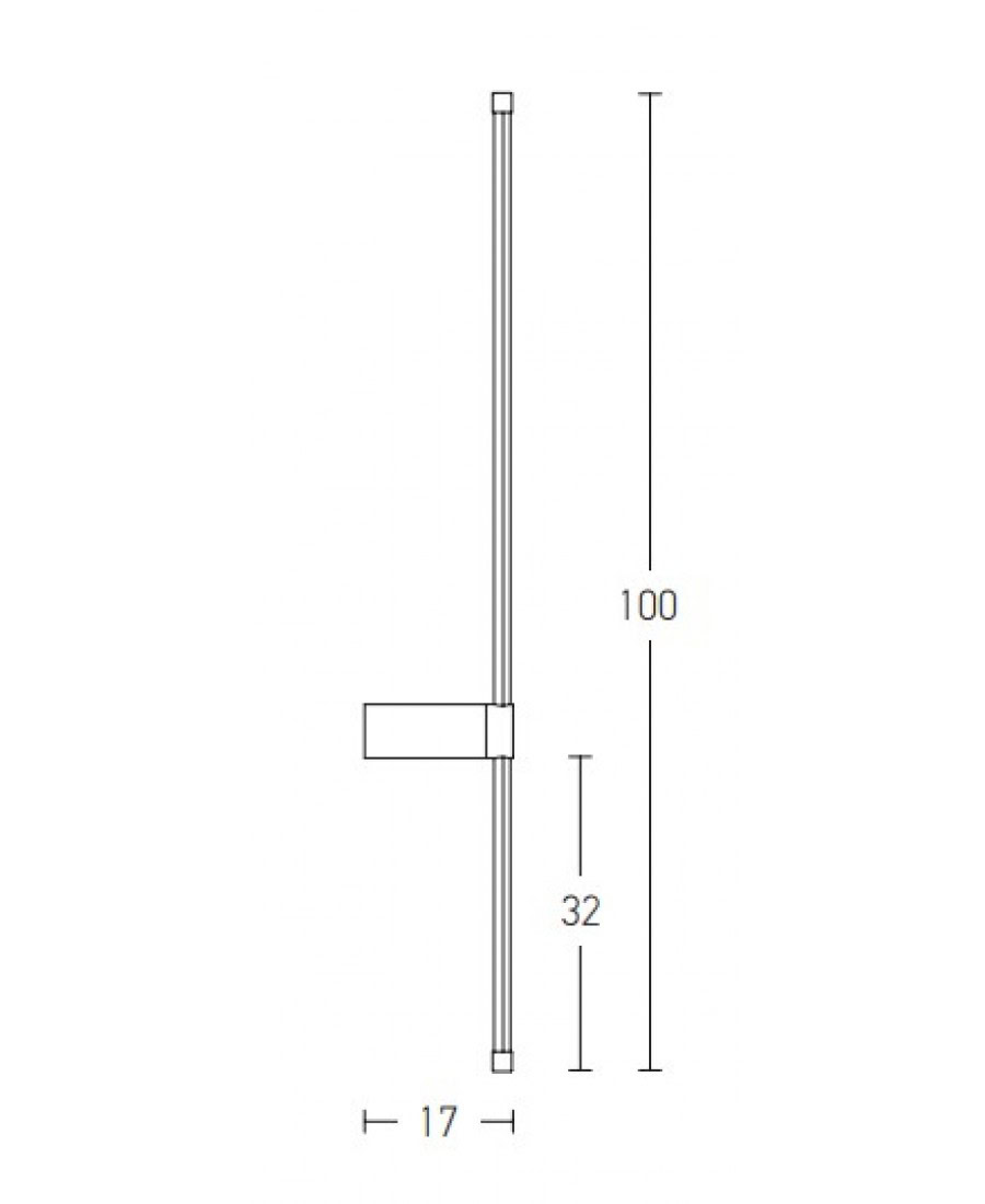 20116 LED WALL LAM 20W 3000K ALUMINIUM BLACK MATT Zambelis Lights