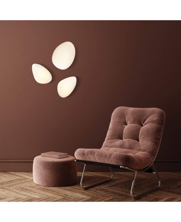 20136 LED WALL LAMP 5W 3000K METAL - OPAL GLASS Zambelis Lights