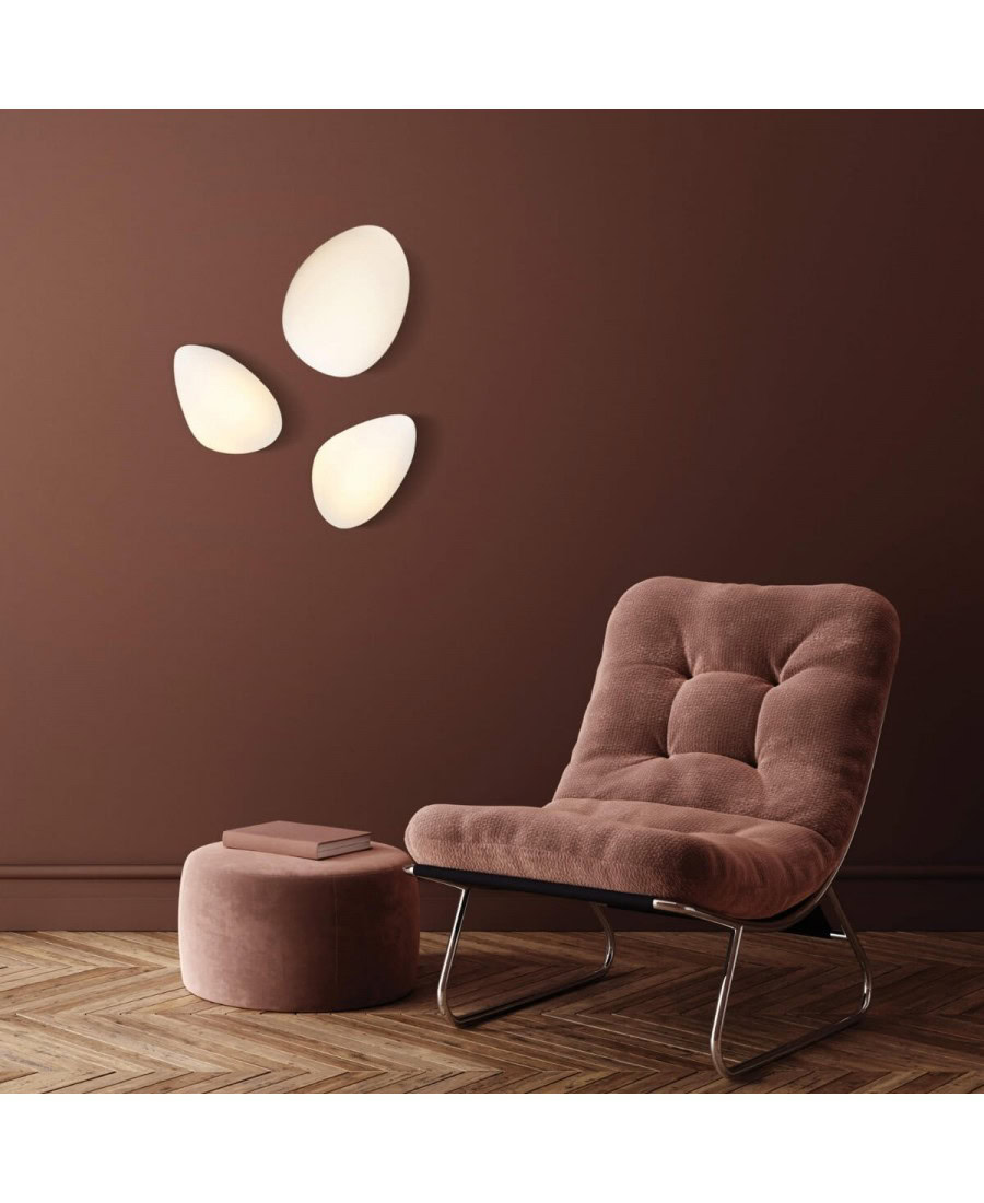 20136 LED WALL LAMP 5W 3000K METAL - OPAL GLASS Zambelis Lights