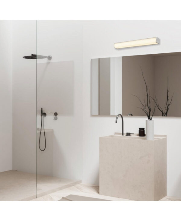 20150 BATHROOM LIGHT 16W 3000K ALUMINUM - ACRYLIC - METAL CHROME IP44 Zambelis Lights