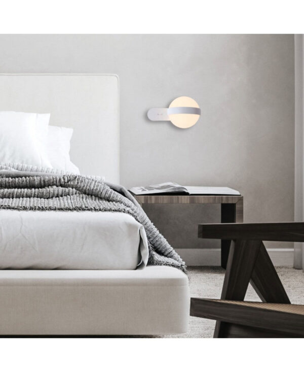 20167 LED WALL LAMP 5.6W 3000K ACRYLIC - METAL WHITE MATT Zambelis Lights