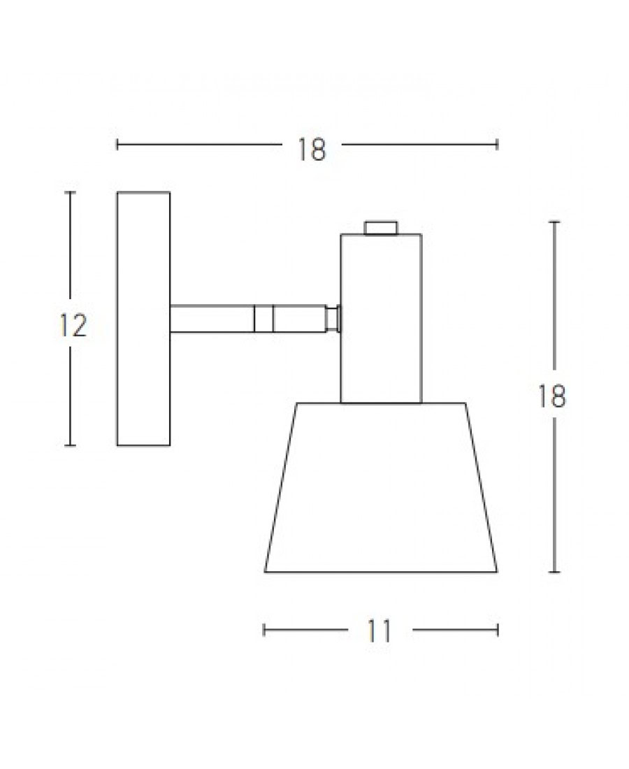 20219 WALL LAMP E14 MAX 5W IRON GREY- GREEN - GOLD Zambelis Lights