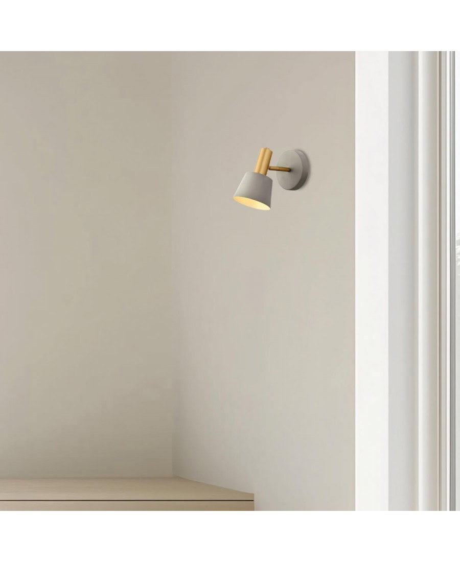 20219 WALL LAMP E14 MAX 5W IRON GREY- GREEN - GOLD Zambelis Lights