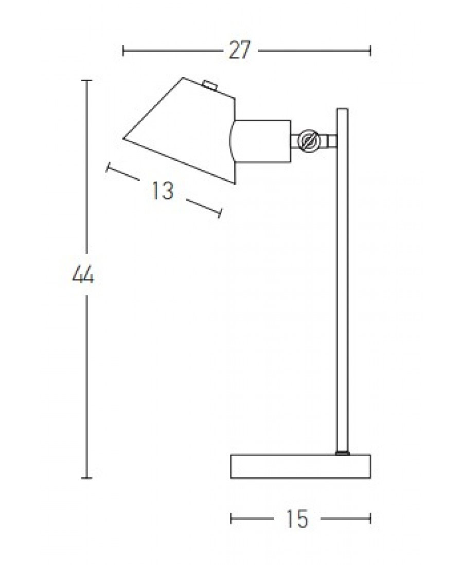 20222 TABLE LAMP E27 MAX 25W METAL - ALUMINUM WHITE - GOLD SHADES ON/OFF SWITCH Zambelis Lights