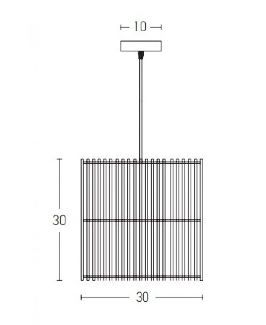 20234 PENDANT LAMP E27 MAX 40W RATTAN NATRUAL SHADE - NATURAL ELEMENTS LIGHTS Zambelis Lights