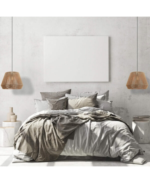 20237 PENDANT LAMP E27 MAX 40W PAPER ROPE BROWN SHADE Zambelis Lights