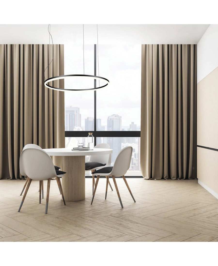 20264 84W LED PENDANT LIGHT 83W 3000K ALUMINIUM & ACRYLIC BLACK Zambelis Lights