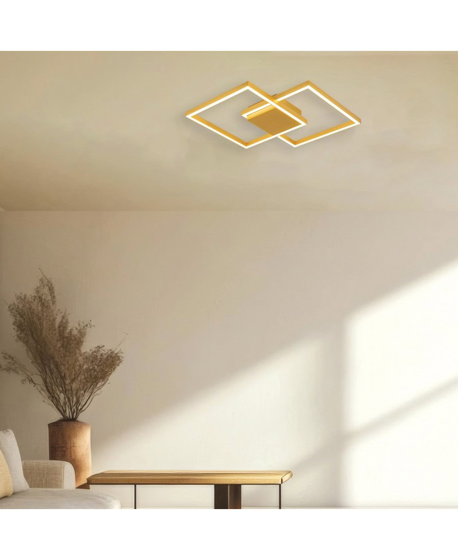 2028 CEILING LIGHT 28W 3000K ALUMINUM&ACRYLIC GOLD Zambelis Lights