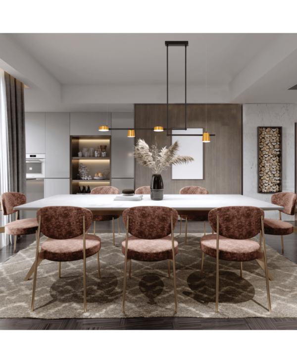 2035 PENDANT LIGHT 28W LED 3000K 220-240V METAL-ACRYLIC SANDY BLACK & GOLD MAT FOR INDOOR SPACES Zambelis Lights