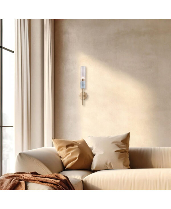 20352 WALL LIGHT 1XG9 MAX 9W MARBLE-GLASS GOLD MATT Zambelis Lights