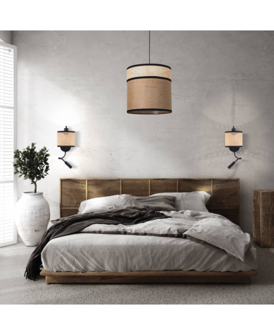 20354 PENDANT BURLAP 1XE27 MAX 25W NATURAL Zambelis Lights
