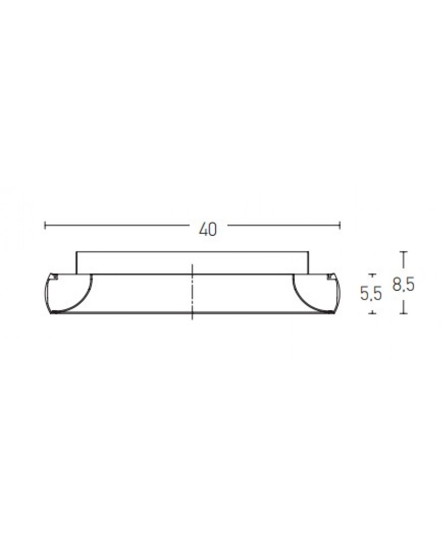 2042 CEILING LIGHT 32W 3000K ALUMINIUM & ACRYLIC BRUSHED GOLD MATT Zambelis Lights