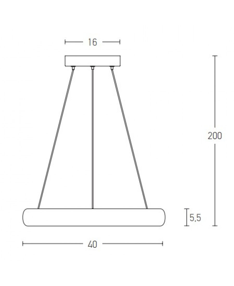 2045 PENDANT LIGHT LED 32W 3000KALUMINUM & ACRYLIC SANDY WHITE FOR INDOOR SPACES Zambelis Lights