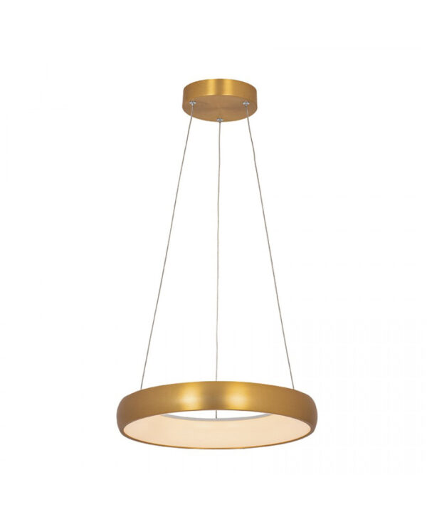 2046 PENDANT LIGHT 32W 3000K, ALUMINUM & ACRYLIC BRASH ANTIQUE GOLD FOR INDOOR USE Zambelis Lights