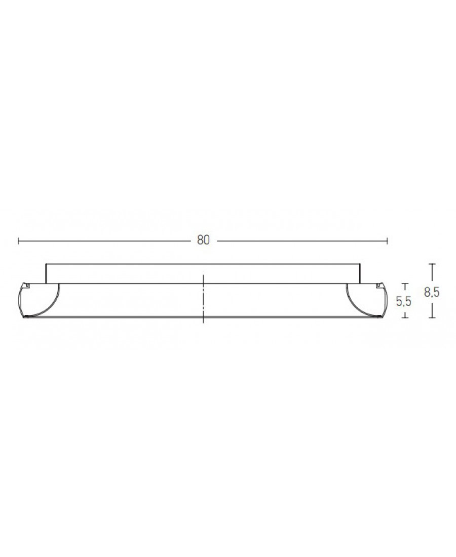 2058 CEILING LIGHT 55W 3000K ALUMINIUM & ACRYLIC BRUSHED GOLD MATT Zambelis Lights