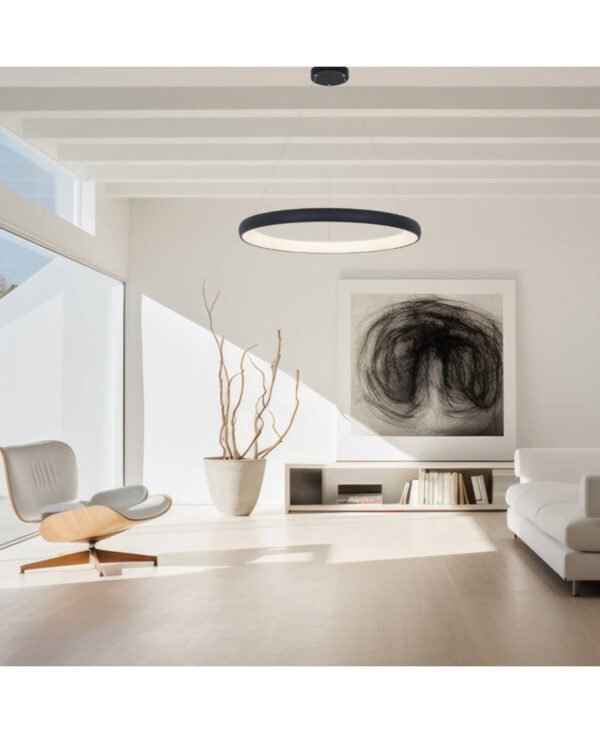 2060 PENDANT LIGHT 60W 3000K ALUMINUM & ACRYLIC SANDY BLACK FOR INDOOR SPACES Zambelis Lights