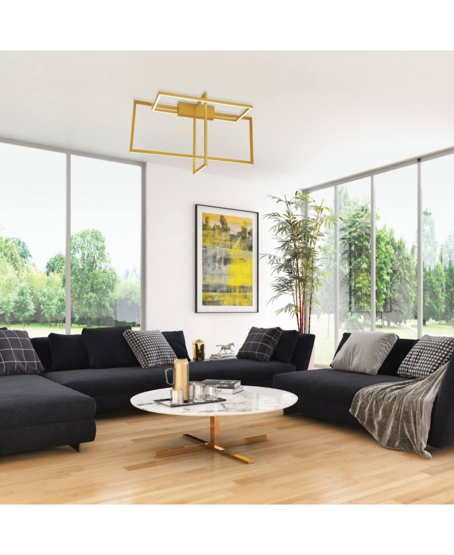 2080 LED 60W 3000K GOLD SHADE ALUMINIUM Zambelis Lights