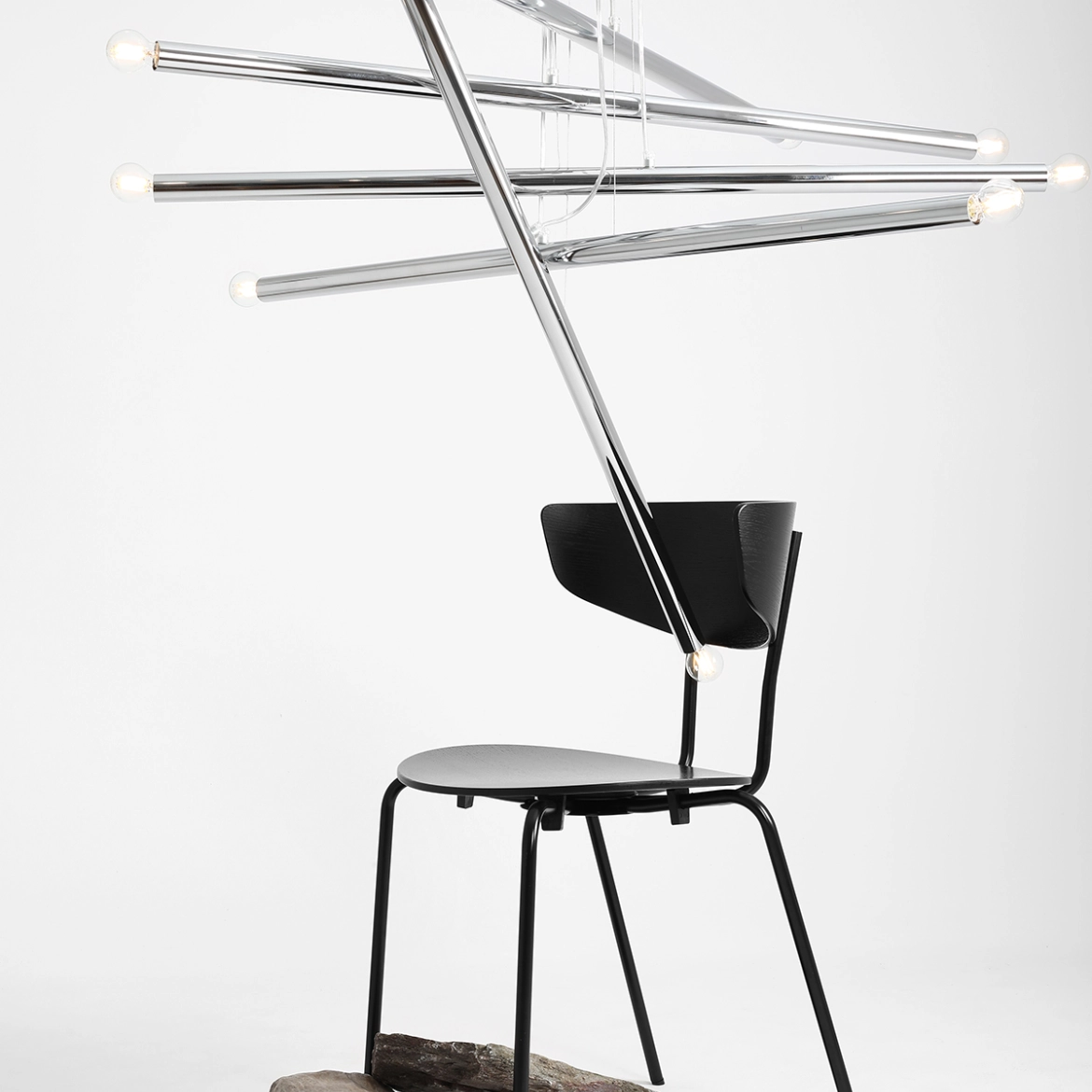 Lampa Wisząca TUBO 10 Chrom 1072M4 Aldex