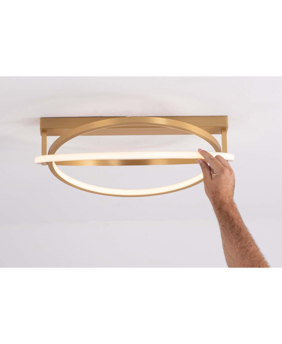22019 CEILING LIGHT 80W 3000K ALUMINUM COLD MATT SHADE Zambelis Lights