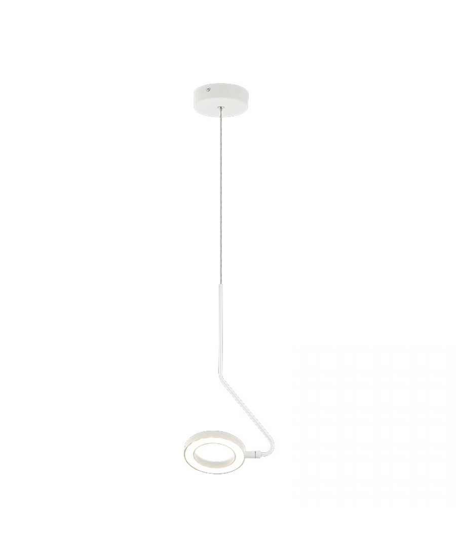 22044 PENDANT LED LIGHT 7W 3000K ALUMINUM WHITE MATT Zambelis Lights