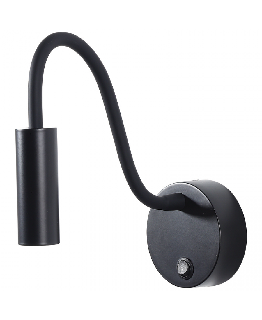 22049 HOTEL WALL LED LAMP 3W 3000K BLΑCK MATT Zambelis Lights
