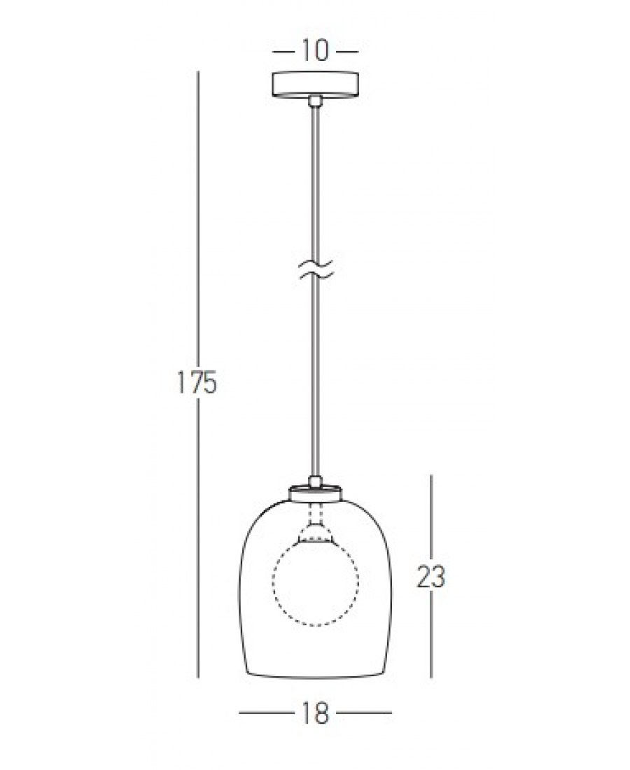 22051 PENDANT LIGHT G9 SMOKE-OPAL GLASS Zambelis Lights