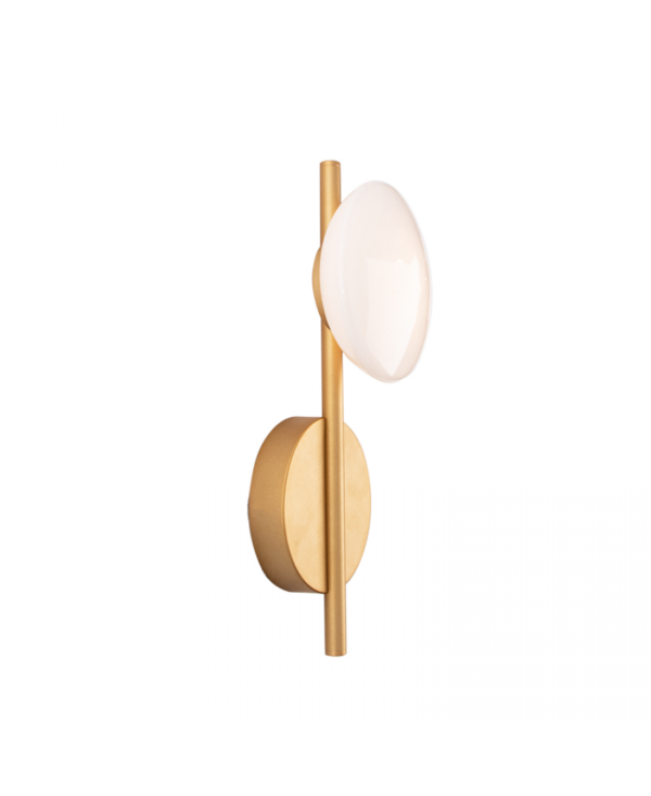 22061 WALL LIGHT 7W METAL - GLASS GOLD MATT Zambelis Lights