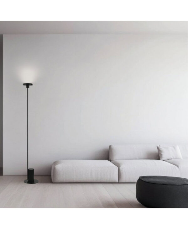 22065 LED FLOOR LIGHT 12W 3000K METAL - ACRYLIC BLACK PORTABLE FLOOR LIGHTS FOR INDOOR SPACES Zambelis Lights