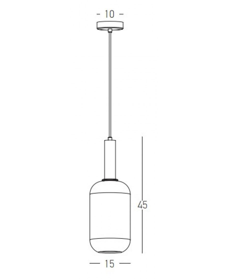 22070 PENDANT LIGHT 1XE27 MAX 40W OPAL - GOLD MATT Zambelis Lights