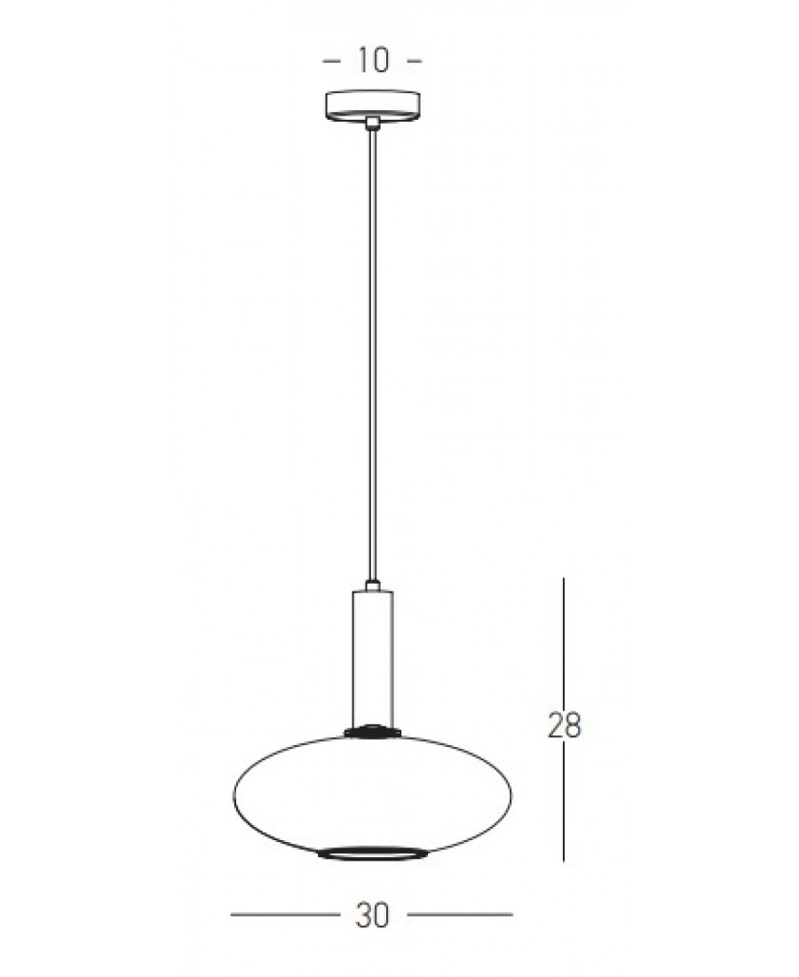 22072 PENDANT LIGHT 1XE27 MAX 40W OPAL- GOLD MATT Zambelis Lights