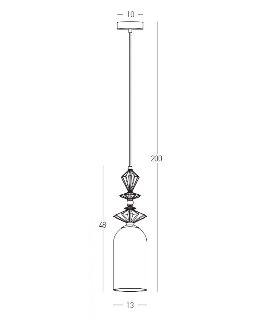 22078 PENDANT LIGHT 1XE27 MAX 40W OPAL WHITE GLASS & CERAMICS Zambelis Lights